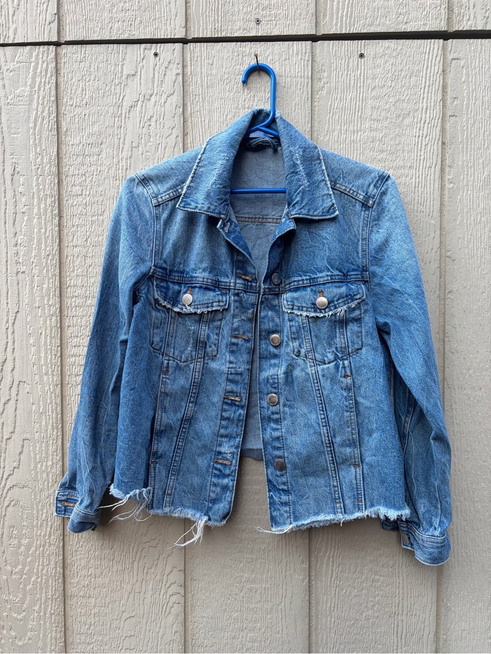 H&M Distressed Denim Jacket - Women's